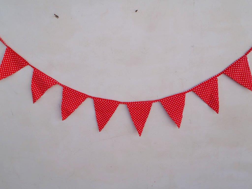 Red Gingham Bunting
